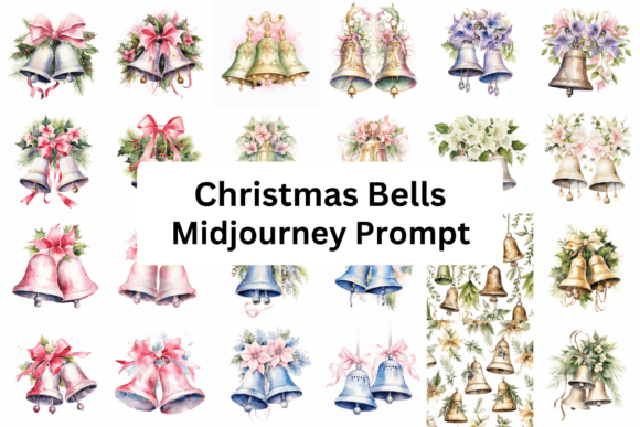 Ai Prompt for Watercolor Christmas Bells: Modern Illustrations for Publishers