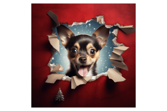 Christmas Chihuahua Broken Wall: A Review of Modern Illustrations