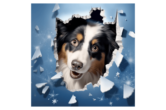 Christmas Collie Broken Wall 2: A Designer's Review of Seasonal Illustrations