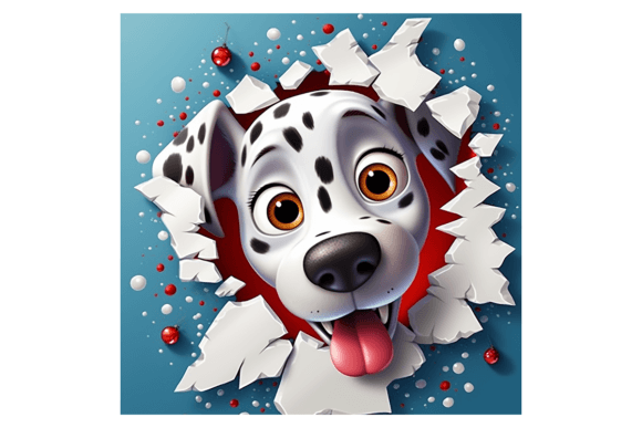Christmas Dalmatian Broken Wall: A Review of Seasonal Illustrations