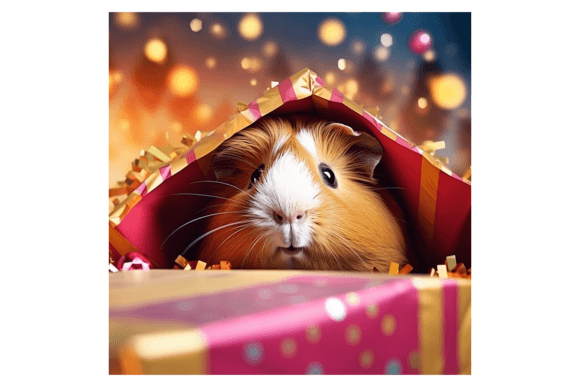 Christmas Guinea Pig Broken Wall 1: A Designer's Review of Festive Illustrations
