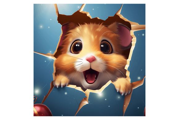 Christmas Hamster Broken Wall 3 Illustrations Review