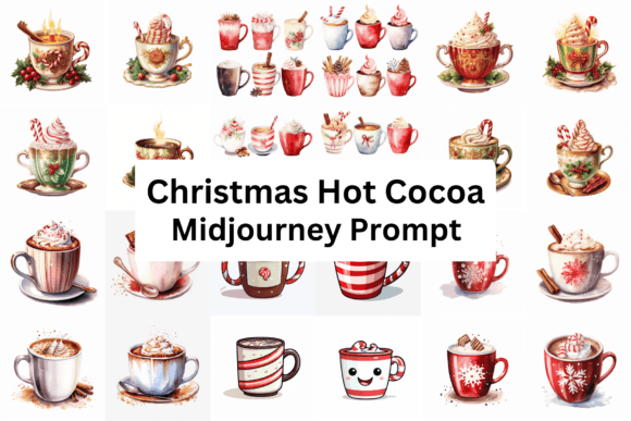 Christmas Hot Cocoa Midjourney Prompt Illustrations Review