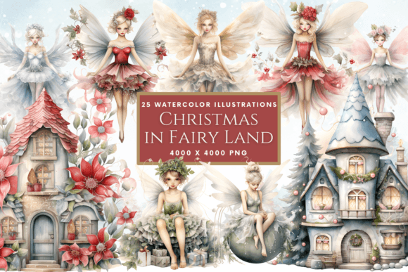 Christmas in Fairyland Clipart: A Designer's Review for Modern Illustrations