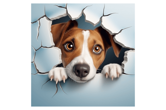 Christmas Jack Russel Broken Wall 2 Illustrations Review