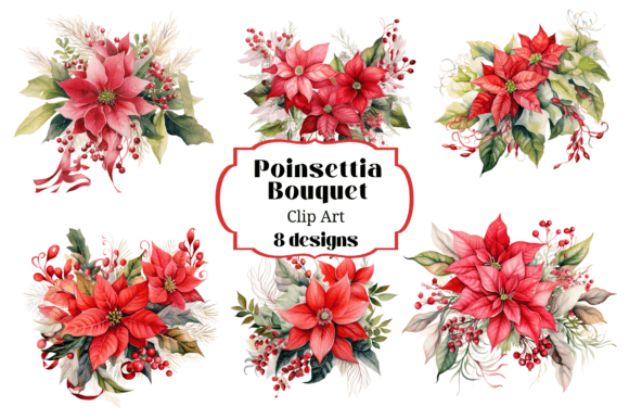 Christmas Poinsettia Bouquet Watercolor: A Designer's Review