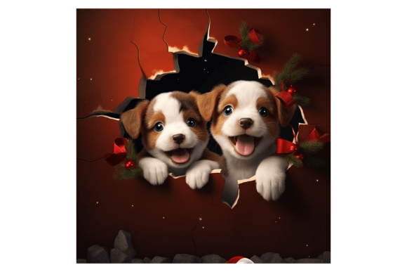 Christmas Puppies Broken Wall 3: A Seller's Review of Illustrations