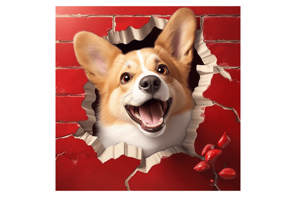 Christmas Welsh Corgi Broken Wall 2 Review