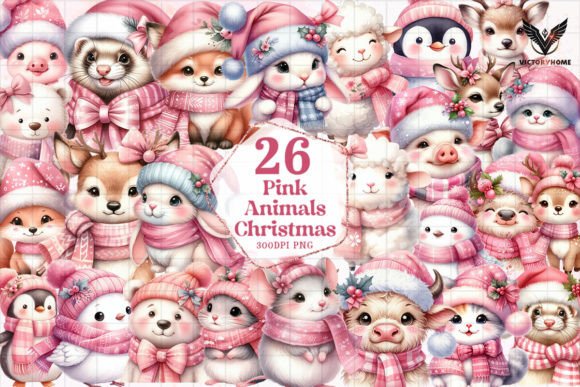 Pink Animals Christmas Clipart PNG: A Practical Review for Digital Sellers