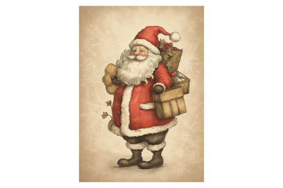 Santa Claus Christmas Card 4: A Designer's Review of Seasonal Illustrations